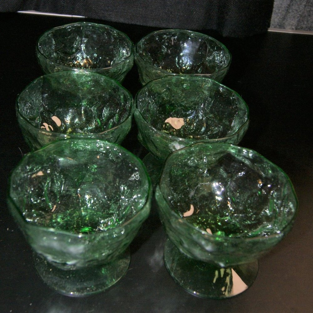 6 PEDESTAL DESSERT BOWLS - Picture 9 of 11
